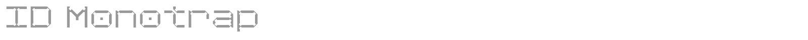 ID Monotrap font preview